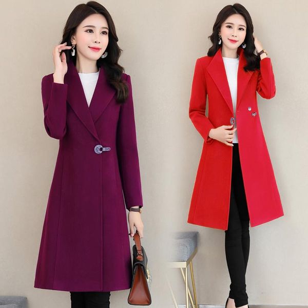 women's wool & blends high-quality coat slim autumn and winter woolen female long section korean version of the wild, Black
women's wool & blends high-quality coat slim autumn and winter woolen female long section korean version of the wild, Black