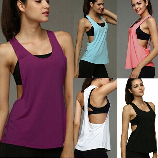 yoga outfits women 8 color summer sports tank fitness workout gyming sleeveless shirts sporting quick drying loose vest, White;red
yoga outfits women 8 color summer sports tank fitness workout gyming sleeveless shirts sporting quick drying loose vest, White;red