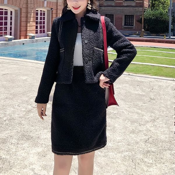 2021 new women autumn winter chic woolen two piece set female elegant tweed jacket coat + mini bodycon skirt suit pus0, White
2021 new women autumn winter chic woolen two piece set female elegant tweed jacket coat + mini bodycon skirt suit pus0, White