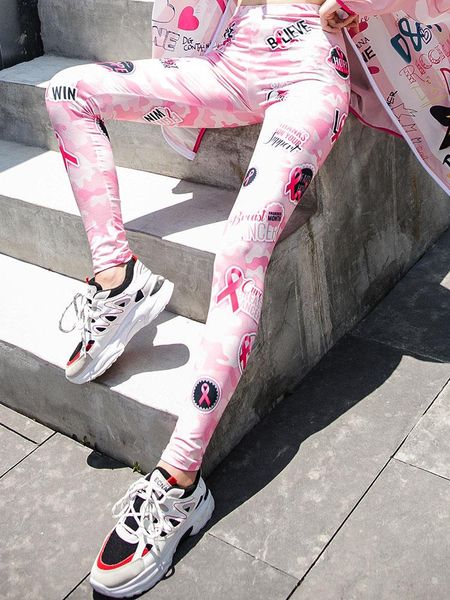 women's leggings pink thin outer wear nine-point summer letter print high-waist stretch 2021 trend trousers female, Black
women's leggings pink thin outer wear nine-point summer letter print high-waist stretch 2021 trend trousers female, Black