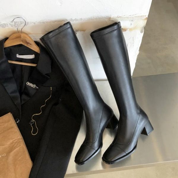 size 34-43 women knee boots woman high heel winter shoes women warm boots fashion long square toe footwear, Black
size 34-43 women knee boots woman high heel winter shoes women warm boots fashion long square toe footwear, Black