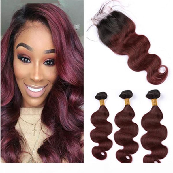 wine red ombre indian human hair bundles with closure #1b 99j burgundy ombre body wave lace closure 4x4 with weaves 3bundles 4pcs lot, Black;brown
wine red ombre indian human hair bundles with closure #1b 99j burgundy ombre body wave lace closure 4x4 with weaves 3bundles 4pcs lot, Black;brown