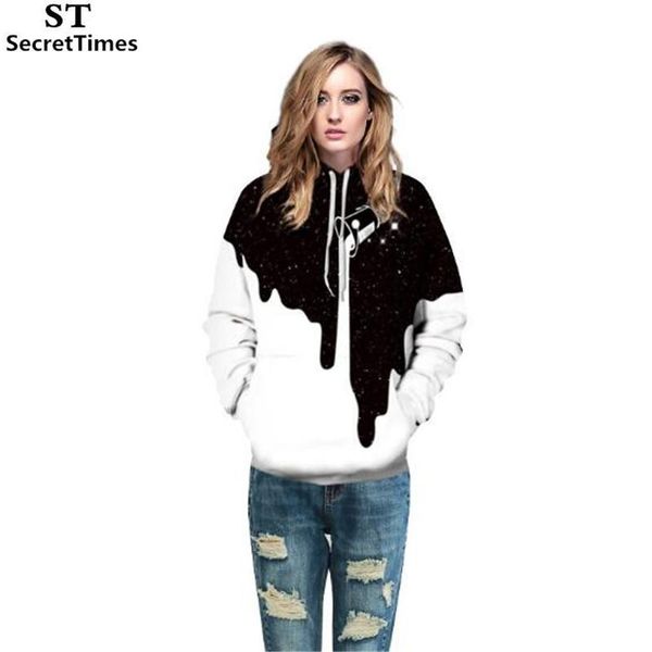 women's hoodies & sweatshirts secrettimes fashion with cap hoody funny print pour paint autumn winter casual lovely 3d sweatshirt, Black
women's hoodies & sweatshirts secrettimes fashion with cap hoody funny print pour paint autumn winter casual lovely 3d sweatshirt, Black