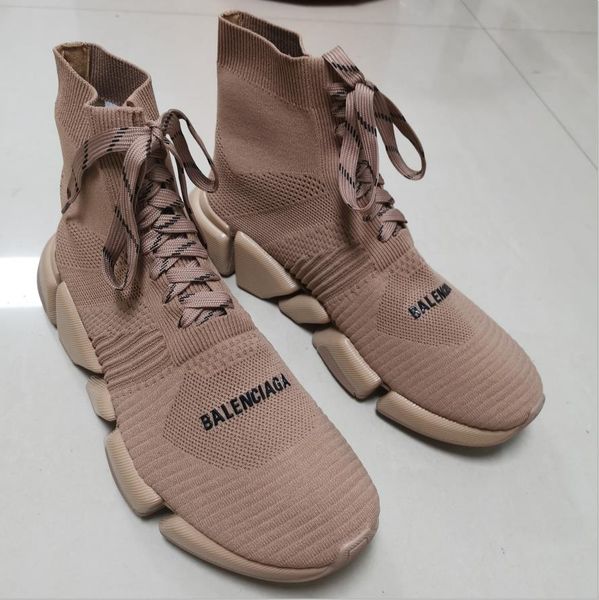 men knit lace-up sneaker boot letter printed designer women speed cloth ultra-flexible molded sole bootie, Black
men knit lace-up sneaker boot letter printed designer women speed cloth ultra-flexible molded sole bootie, Black
