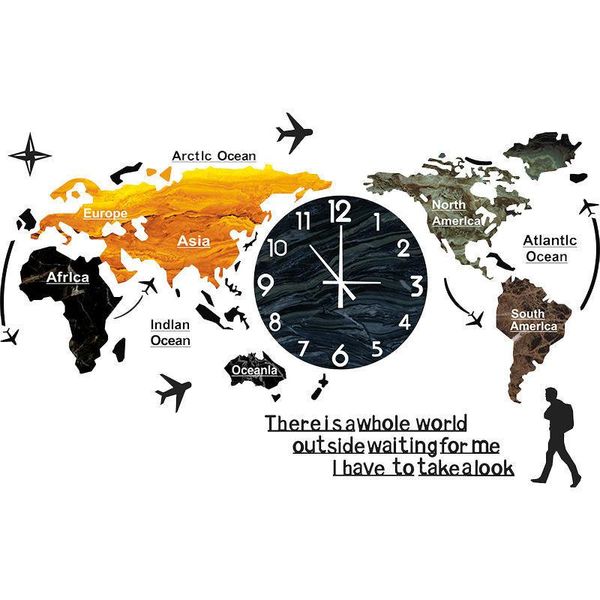 wall clocks creative watch map silent luxury modern home decor kitchen living room decoration nordic zegary gift
wall clocks creative watch map silent luxury modern home decor kitchen living room decoration nordic zegary gift