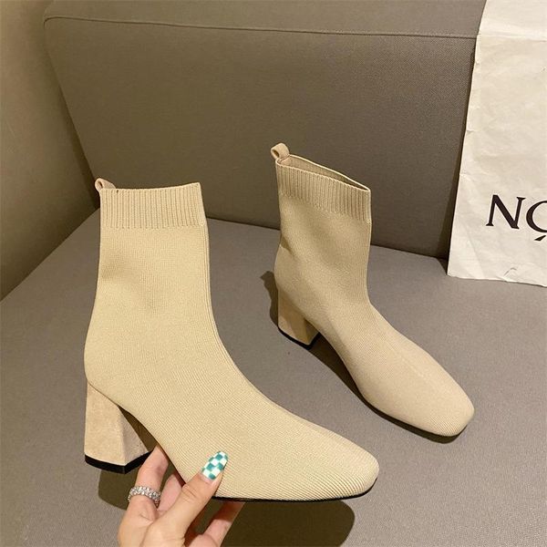 boots socks women shoes woman fashion high heel ankle 2021 short pointed high-heeled elastic, Black
boots socks women shoes woman fashion high heel ankle 2021 short pointed high-heeled elastic, Black