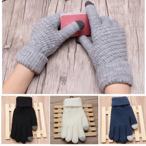 five fingers gloves winter touchscreen women cashmere wool knitted warm thick mittens for mobile phone tablet pad skiing sale, Blue;gray
five fingers gloves winter touchscreen women cashmere wool knitted warm thick mittens for mobile phone tablet pad skiing sale, Blue;gray