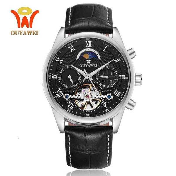 men oyw mechanical fire automatic watches brand luxury waterproof seal date calendar moon leather polar watch dog relogio masculino, Slivery;brown
men oyw mechanical fire automatic watches brand luxury waterproof seal date calendar moon leather polar watch dog relogio masculino, Slivery;brown