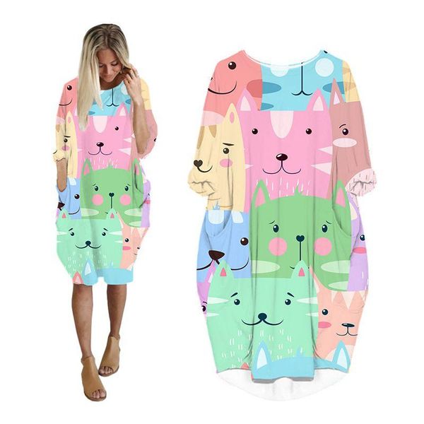 casual dresses midi dress shirt woman cartoon bear 3d printed fashion pocket harajuku long sleeve street style womens plus size, Black;gray
casual dresses midi dress shirt woman cartoon bear 3d printed fashion pocket harajuku long sleeve street style womens plus size, Black;gray