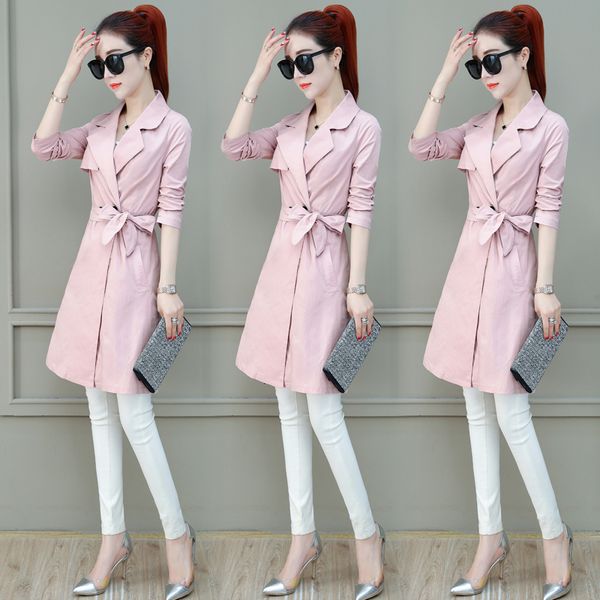 elegant long spring section new girl waist style female fall ladies jacket quality tide r7do, Tan;black
elegant long spring section new girl waist style female fall ladies jacket quality tide r7do, Tan;black