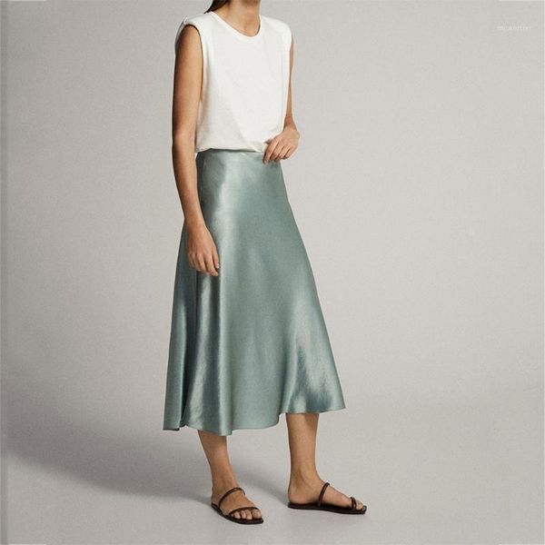 skirts women silky satin skirt 2021 office lady high waist a-line midi long female solid color flared hem casual loose streetwear, Black
skirts women silky satin skirt 2021 office lady high waist a-line midi long female solid color flared hem casual loose streetwear, Black