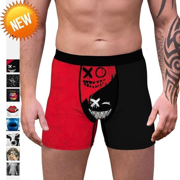 underpants comfortable breathable flat horn boxers european and american halloween men's underwear soft style various styles complete s, Black;white
underpants comfortable breathable flat horn boxers european and american halloween men's underwear soft style various styles complete s, Black;white
