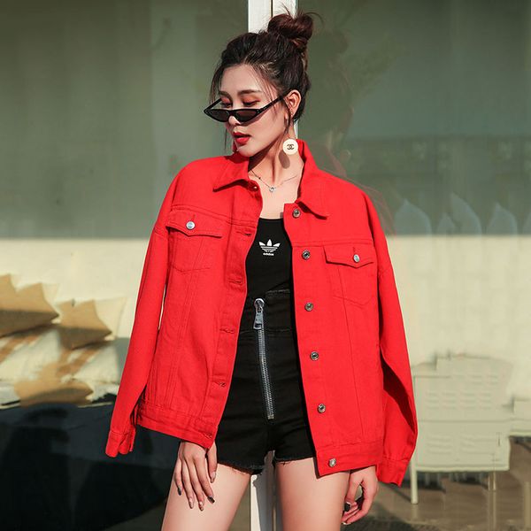 2021 autumn new fashion candy denim women's oversize long sleeve lapel pocket loose-fit female solid color jackets ahw6, Black;brown
2021 autumn new fashion candy denim women's oversize long sleeve lapel pocket loose-fit female solid color jackets ahw6, Black;brown