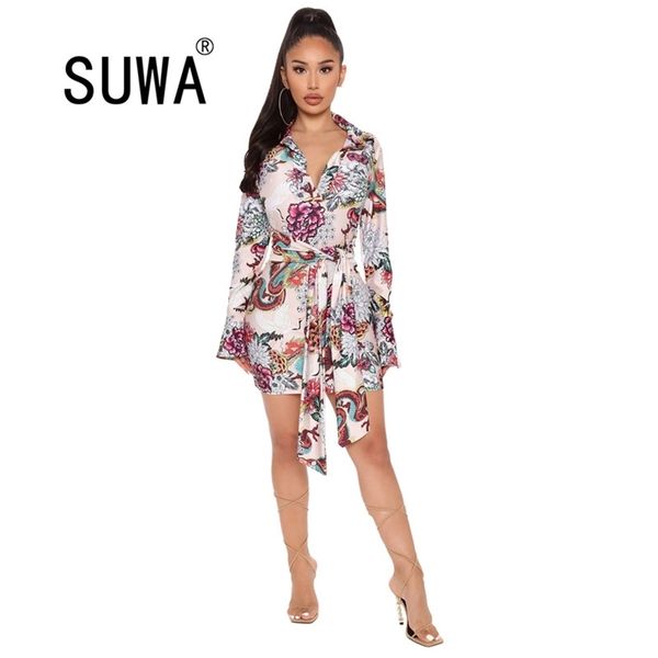 women dresses boho summer outfits contrast flower printed long sleeve office lady work wear 210525, Black;white
women dresses boho summer outfits contrast flower printed long sleeve office lady work wear 210525, Black;white