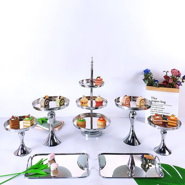 other bakeware 4-7 pcs silver electroplate cake stand set acrylic mirror metal cupcake display wedding birthday party dessert plate rack
other bakeware 4-7 pcs silver electroplate cake stand set acrylic mirror metal cupcake display wedding birthday party dessert plate rack