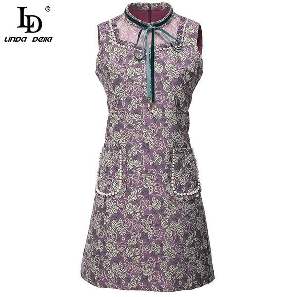 casual dresses ld linda della autumn women elegant vintage mini dress fashion runway female gorgeous beading floral print jacquard short, Black;gray
casual dresses ld linda della autumn women elegant vintage mini dress fashion runway female gorgeous beading floral print jacquard short, Black;gray