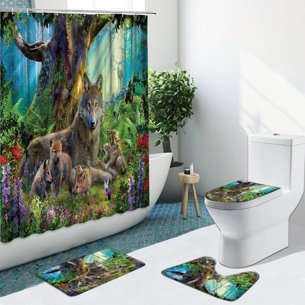 shower curtains forest animal wolf plant flower snow mountain non-slip pedestal rugs flannel toilet cover bath mat bathroom set
shower curtains forest animal wolf plant flower snow mountain non-slip pedestal rugs flannel toilet cover bath mat bathroom set