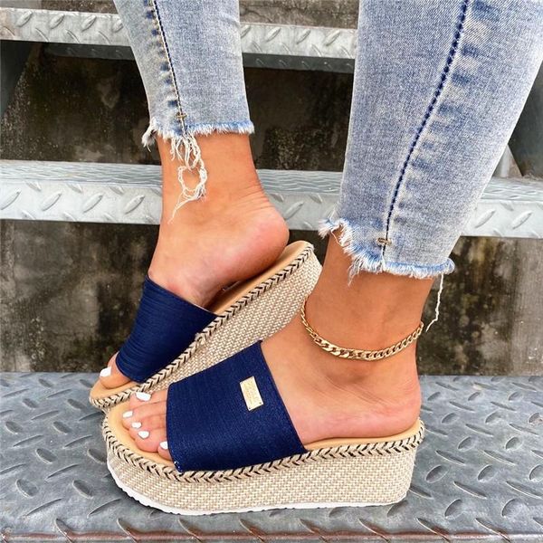 slippers women's flip flops 2021 summer the leisure all-match round head comfortable open toe sandals platform shoes zapatillas mujer, Black
slippers women's flip flops 2021 summer the leisure all-match round head comfortable open toe sandals platform shoes zapatillas mujer, Black