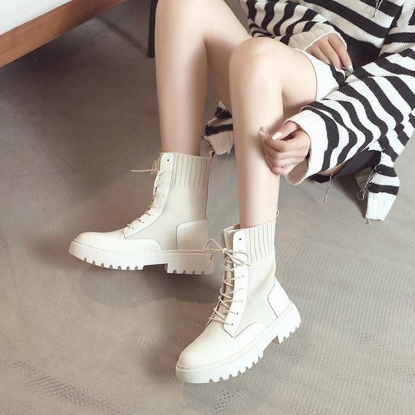boots ankle for women winter thick heel platform shoes woman slip on round toe fashion genuine leather, Black
boots ankle for women winter thick heel platform shoes woman slip on round toe fashion genuine leather, Black