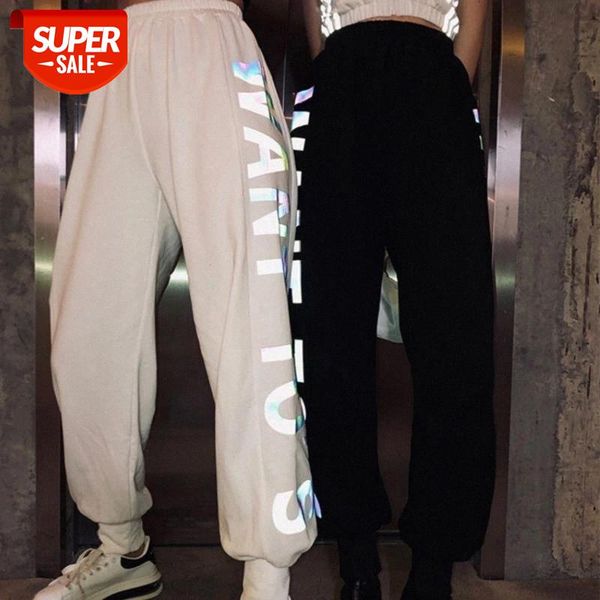jumping must-have trousers female summer 2020 new ins tide loose high waist sweatpants high printing reflective casual pants #vo9s, Black;white
jumping must-have trousers female summer 2020 new ins tide loose high waist sweatpants high printing reflective casual pants #vo9s, Black;white