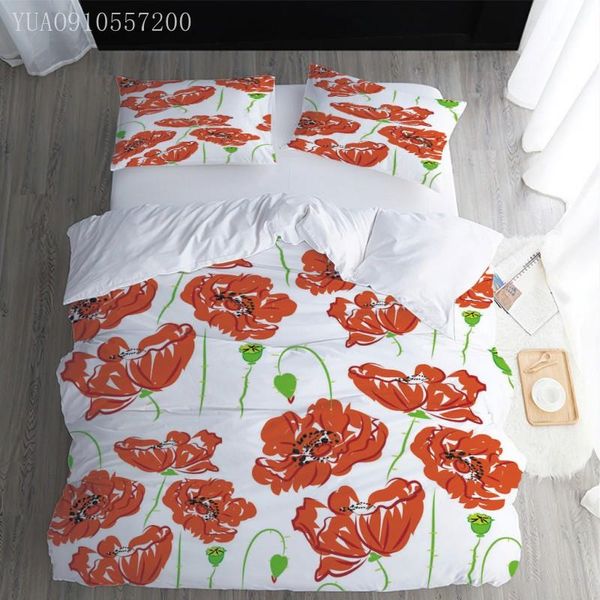 bedding sets flower set 3d fashion red floral bed duvet cover pillowcase microfiber single double bedclothes customized size
bedding sets flower set 3d fashion red floral bed duvet cover pillowcase microfiber single double bedclothes customized size
