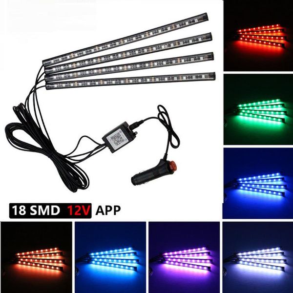 interior&external lights 4pcs car rgb led strip light colors styling decorative atmosphere lamps interior with app 12v
interior&external lights 4pcs car rgb led strip light colors styling decorative atmosphere lamps interior with app 12v
