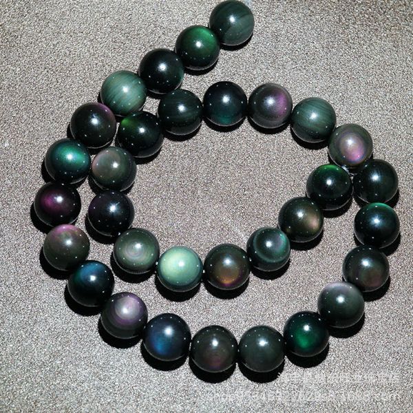 strands natural crystal obsidian bracelet double eyes color beads semi finished loose beads long chain diy accessories, Black
strands natural crystal obsidian bracelet double eyes color beads semi finished loose beads long chain diy accessories, Black