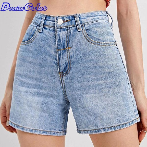 women's jeans denimcolab high waist cotton denim shorts woman summer fashion light washed five-point straight ladies, Blue
women's jeans denimcolab high waist cotton denim shorts woman summer fashion light washed five-point straight ladies, Blue