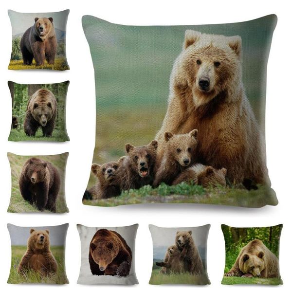 cushion/decorative pillow wild brown bear printed case decor danger animal cushion cover polyester pillowcase for home car sofa funda cojine
cushion/decorative pillow wild brown bear printed case decor danger animal cushion cover polyester pillowcase for home car sofa funda cojine