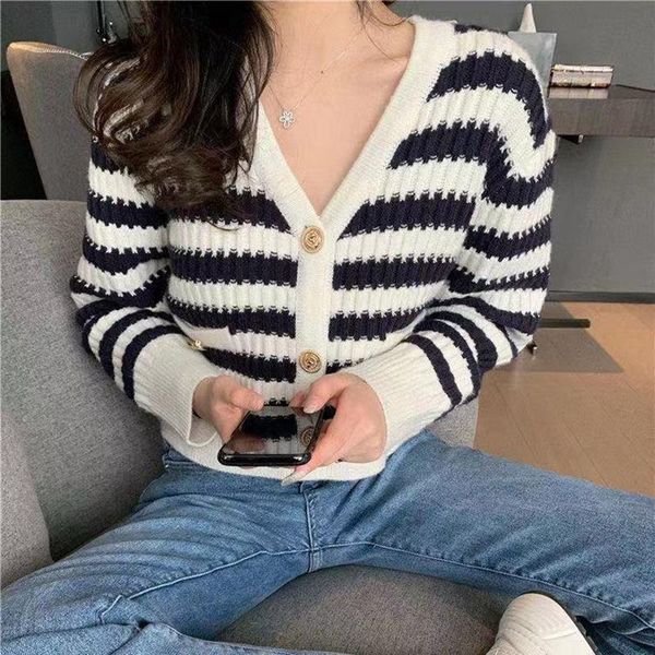 women's knits & tees women knit cardigan sweater vintage casual striped single breasted v-neck autumn winter korean clothes for, White
women's knits & tees women knit cardigan sweater vintage casual striped single breasted v-neck autumn winter korean clothes for, White
