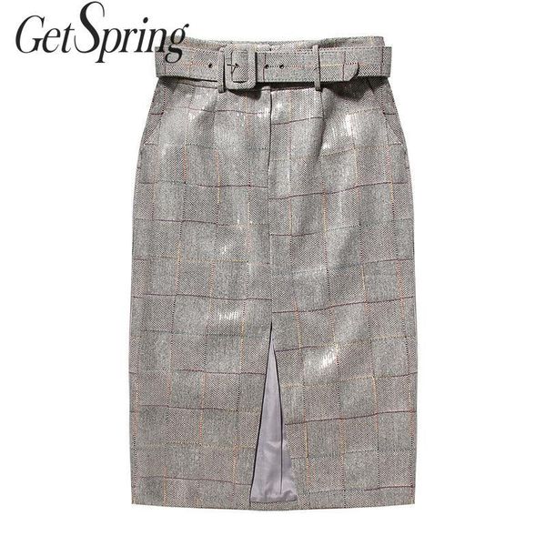 skirts getspring women skirt plaid mini sequined split high waist with belt all match pencil autumn winter 2021, Black
skirts getspring women skirt plaid mini sequined split high waist with belt all match pencil autumn winter 2021, Black