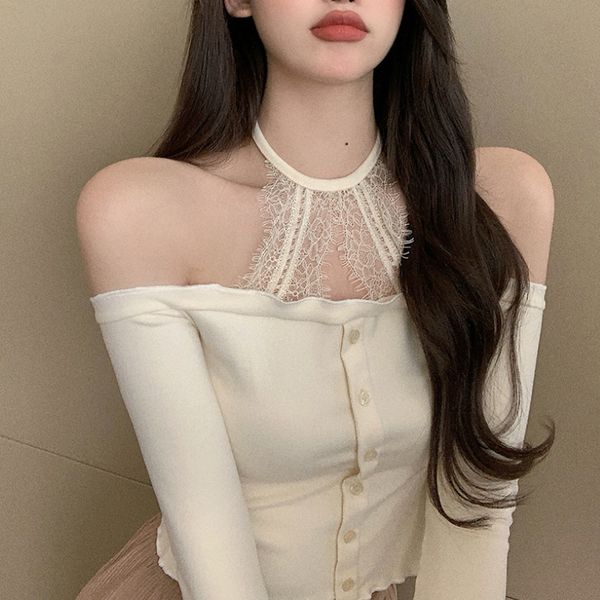 2021 new women's short lace stitching tight-fitting in autumn and spring slim strapless long-sleeved 16yo, Black;gray
2021 new women's short lace stitching tight-fitting in autumn and spring slim strapless long-sleeved 16yo, Black;gray