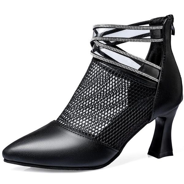 sandals 2021 women's mesh sandal boots rhinestone chunky heel hollow-out high-pointed rome high a543, Black
sandals 2021 women's mesh sandal boots rhinestone chunky heel hollow-out high-pointed rome high a543, Black