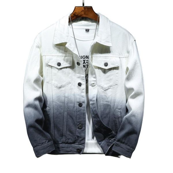men's jackets denim jacket two tone individuality design streetwear spring autumn male washed slim casual cowboy overcoat, Black;brown
men's jackets denim jacket two tone individuality design streetwear spring autumn male washed slim casual cowboy overcoat, Black;brown