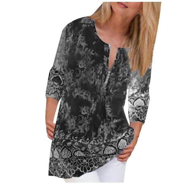 chamsgend fashion woman blouses 2021 polyester tunic women's three quarter sleeve button print casual popular blouse (s-5xl, White
chamsgend fashion woman blouses 2021 polyester tunic women's three quarter sleeve button print casual popular blouse (s-5xl, White