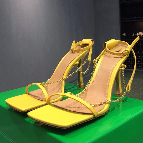 dress shoes chains ladies square toe ankle strap sandals woman high heels genuine leather summer gladiator party women, Black
dress shoes chains ladies square toe ankle strap sandals woman high heels genuine leather summer gladiator party women, Black
