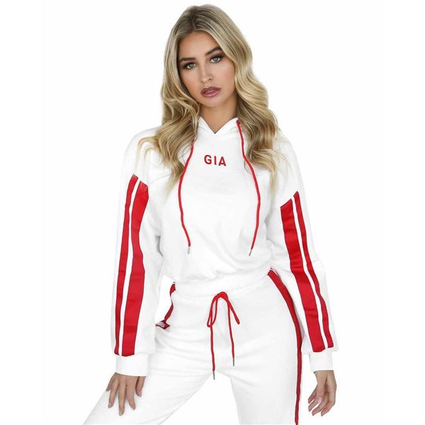 women's two piece pants spring and summer 2021 casual print long sleeve + elastic high waist striped suit sports set, White
women's two piece pants spring and summer 2021 casual print long sleeve + elastic high waist striped suit sports set, White
