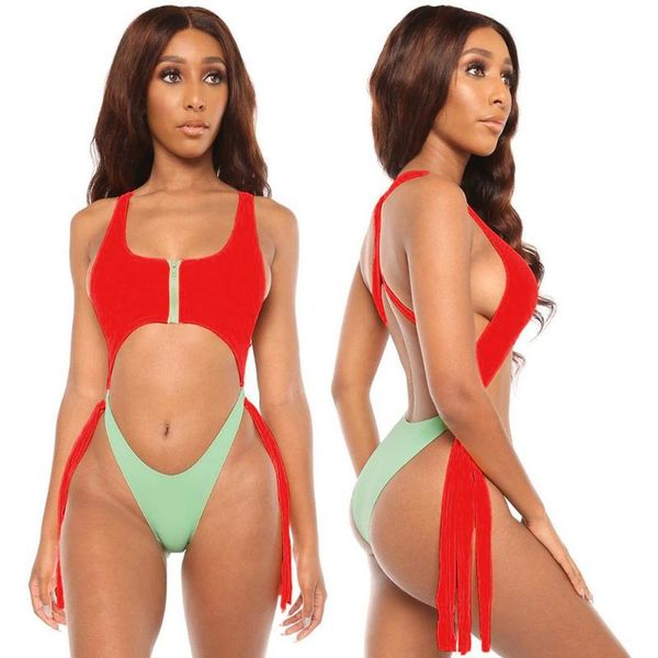women square collar one piece swimsuit cross bandage beachwear zipper tassel thong swimwear summer solid color bathing suit
women square collar one piece swimsuit cross bandage beachwear zipper tassel thong swimwear summer solid color bathing suit