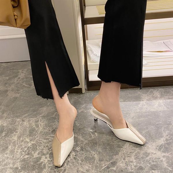 female shoes ladies' slippers thin heels luxury slides med square toe multicolored sandals mules for women 2021 new designer bas, Black
female shoes ladies' slippers thin heels luxury slides med square toe multicolored sandals mules for women 2021 new designer bas, Black