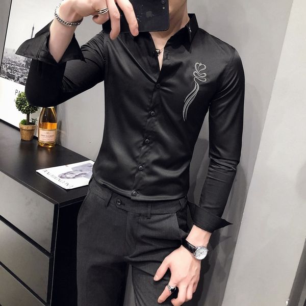 britnico new estilo magro ajuste camisas bordados para roupas masculinas 2021 moda streetwear manga longa casual vestido blusa homme agna, Black;brown
britnico new estilo magro ajuste camisas bordados para roupas masculinas 2021 moda streetwear manga longa casual vestido blusa homme agna, Black;brown