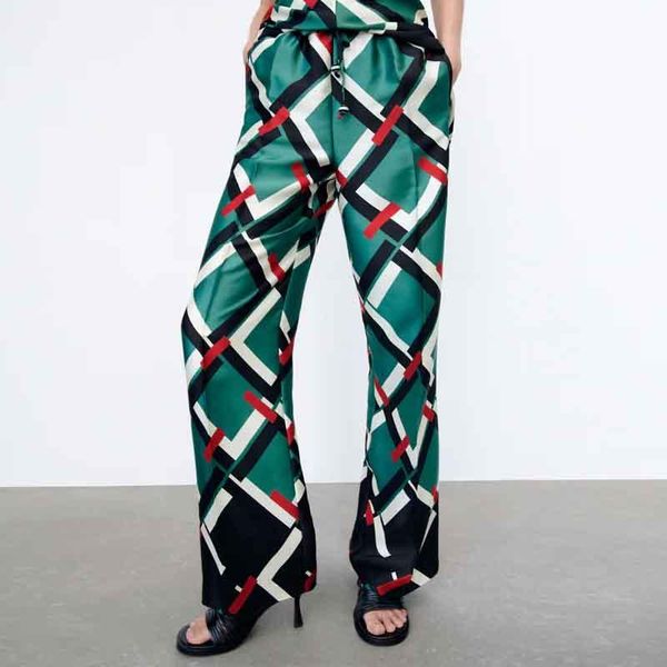 women's pants & capris za green wide leg for women geometric print streetwear high waist woman trousers suit fashion gothic loose pant, Black;white
women's pants & capris za green wide leg for women geometric print streetwear high waist woman trousers suit fashion gothic loose pant, Black;white