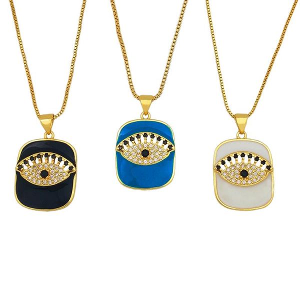 pendant necklaces geometric enamel evil eye necklace for women style lucky turkish jewelry cubic zirconia collar mujer, Silver
pendant necklaces geometric enamel evil eye necklace for women style lucky turkish jewelry cubic zirconia collar mujer, Silver
