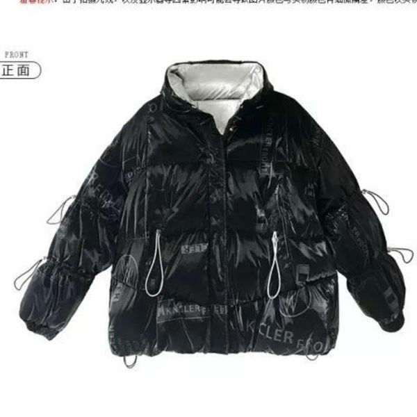 women's down & parkas 2021 shiny winter jackets thicken fashion print drawstring white duck coats turndown collar loose western style z, Black
women's down & parkas 2021 shiny winter jackets thicken fashion print drawstring white duck coats turndown collar loose western style z, Black