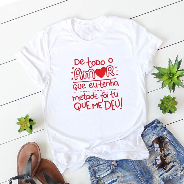women's t-shirt all the love i have that half of them you give to me funny t-shirts women letter print shirts summer white black red ts
women's t-shirt all the love i have that half of them you give to me funny t-shirts women letter print shirts summer white black red ts