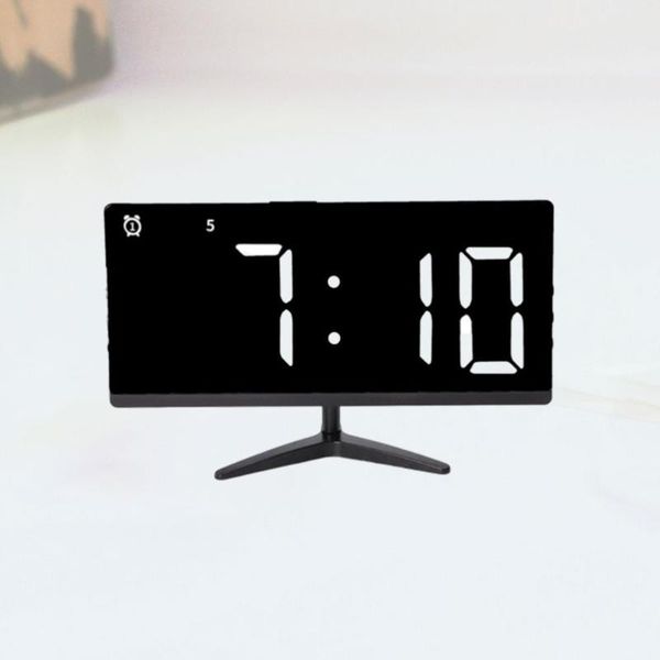 desk & table clocks simple electronic clock alarm bedside mirror external power supply (black, white light)
desk & table clocks simple electronic clock alarm bedside mirror external power supply (black, white light)