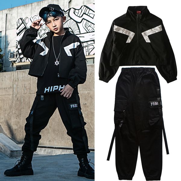 kids hip hop costume boys street dance clothing long sleeve black jacket pants set drum modern ballroom performance wear vdb2943, Black;red
kids hip hop costume boys street dance clothing long sleeve black jacket pants set drum modern ballroom performance wear vdb2943, Black;red