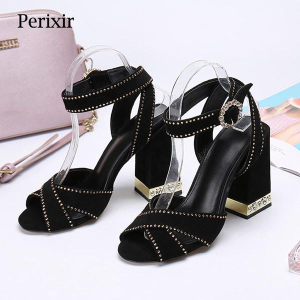 perixir design women sandals sheepskin buckle strap footwear super high square heel comfortable lady shoe in summer, Black
perixir design women sandals sheepskin buckle strap footwear super high square heel comfortable lady shoe in summer, Black