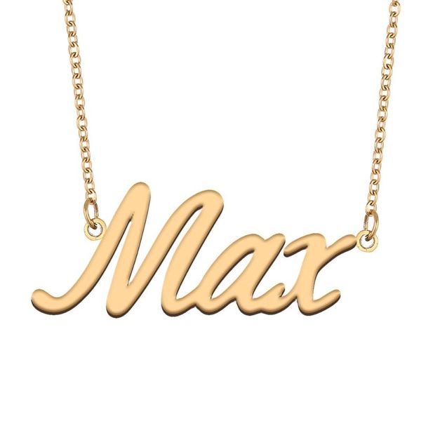 pendant necklaces max name necklace for women stainless steel jewelry 18k gold plated nameplate femme mother girlfriend gift, Silver
pendant necklaces max name necklace for women stainless steel jewelry 18k gold plated nameplate femme mother girlfriend gift, Silver