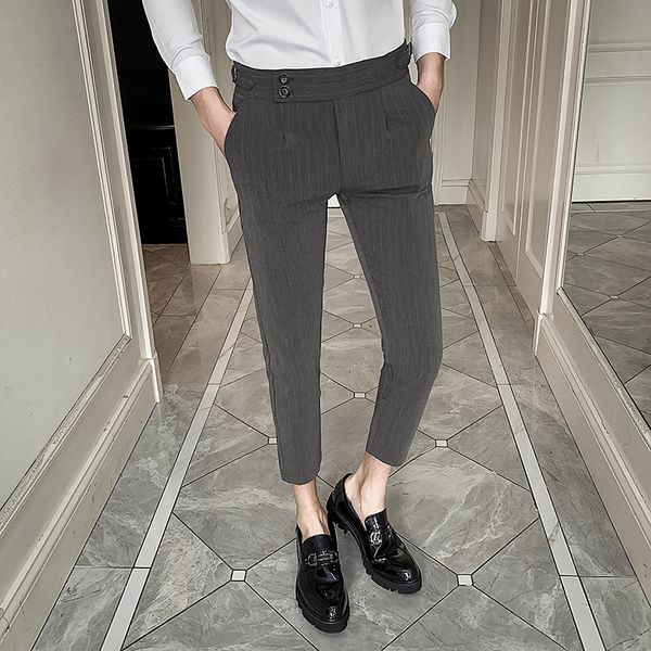 2021 men dressed in striped pants thin casual business ankle adjustment classic pantalon length check male wedding suit 28-34 dntq, Black
2021 men dressed in striped pants thin casual business ankle adjustment classic pantalon length check male wedding suit 28-34 dntq, Black