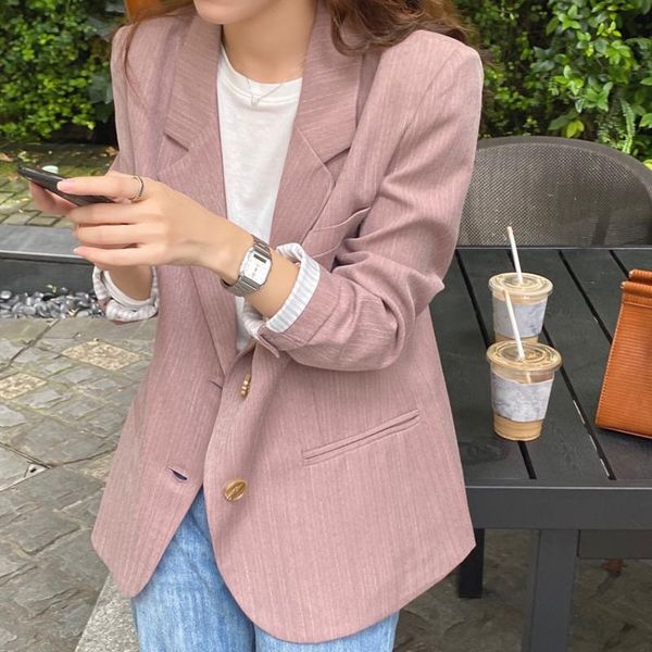 office lady notched collar women pink blazer spring autumn jacket casual female suits coat outerwear, White;black
office lady notched collar women pink blazer spring autumn jacket casual female suits coat outerwear, White;black